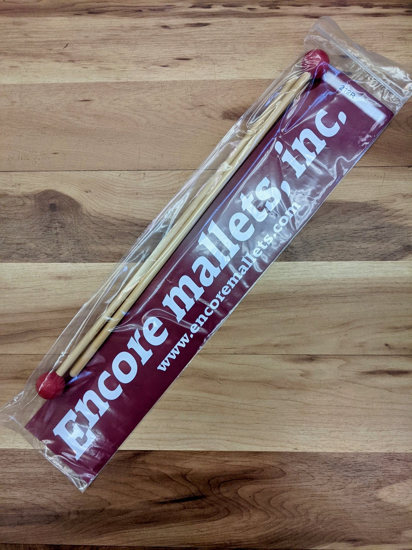 Encore 212R Unwound Series 1 1/8" Medium Rubber Rattan Mallets