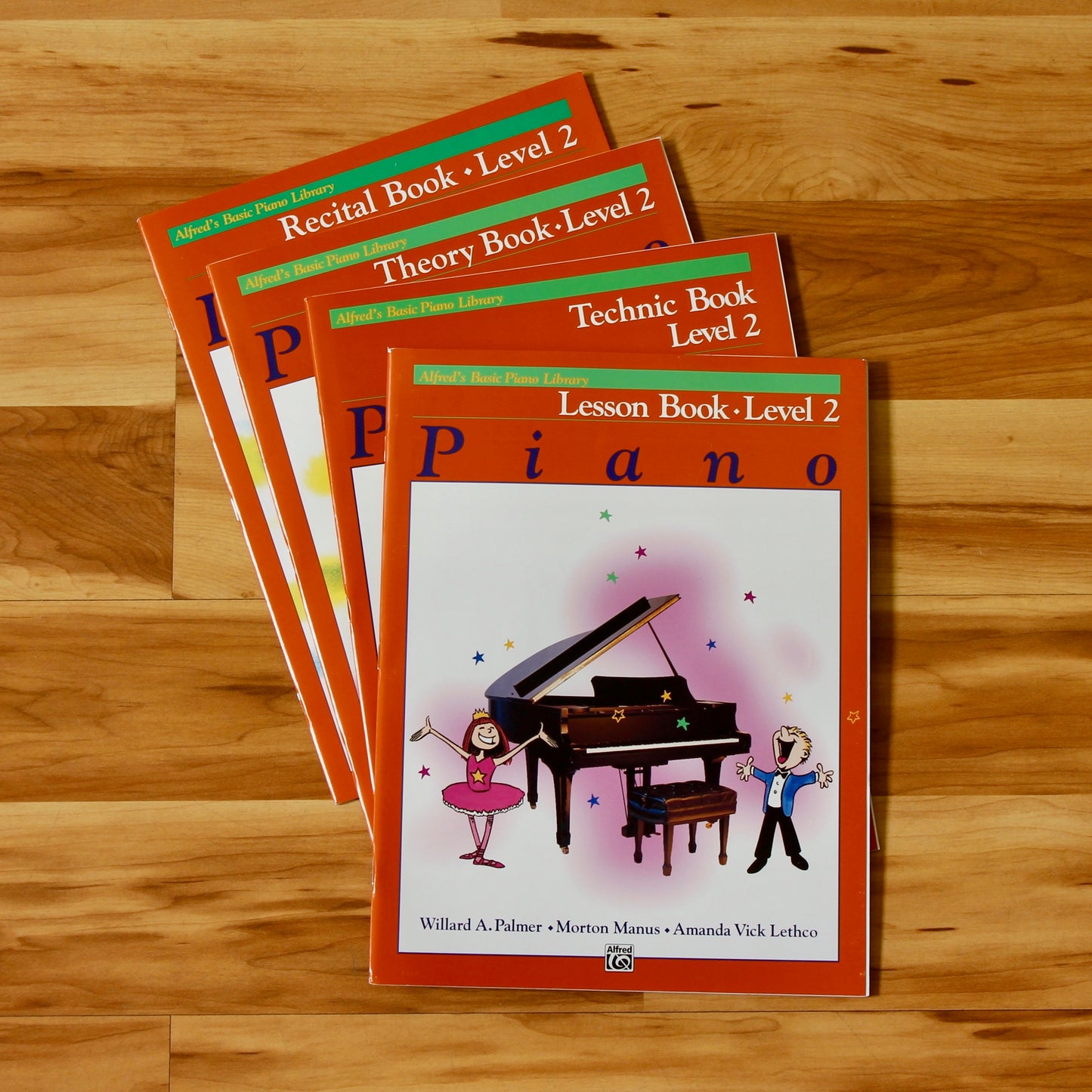 Alfred Basic Piano Level 2, 4-Pack