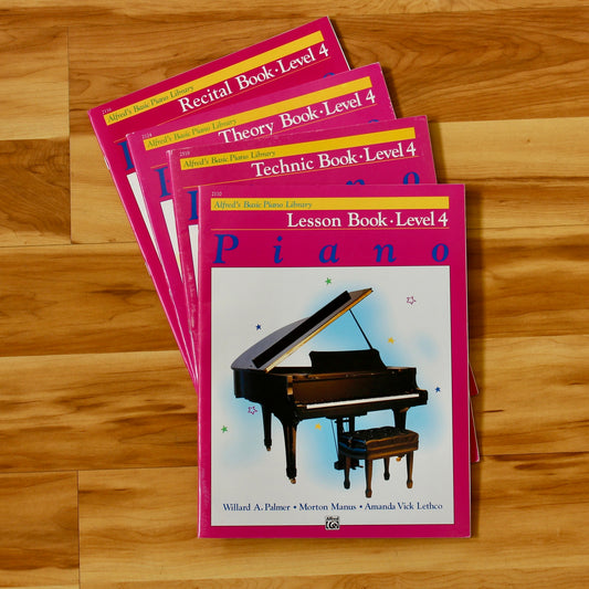 Alfred Basic Piano Level 4, 4-Pack