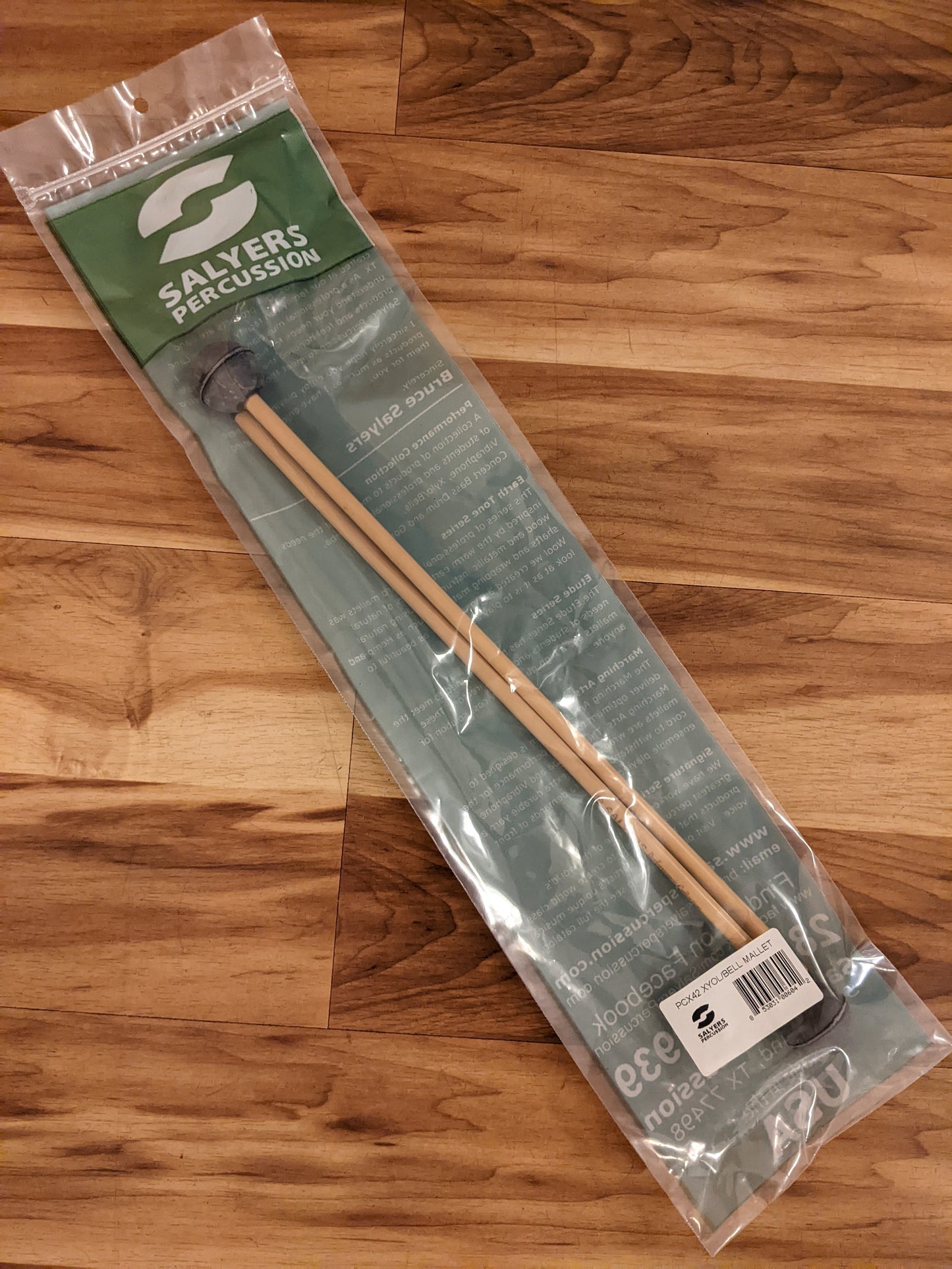 Salyers Percussion PCX42 Medium Rubber Rattan Mallets