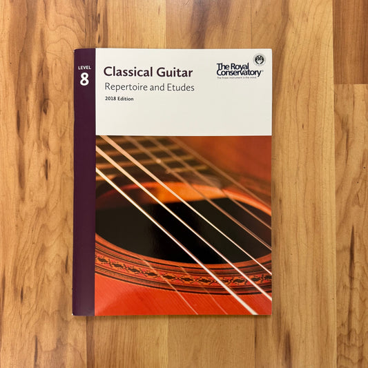 RCM Classical Guitar Repertoire and Etudes Level 8